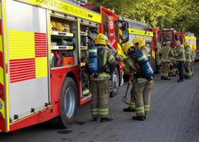 Residents warned to shut windows as smoke billows over town